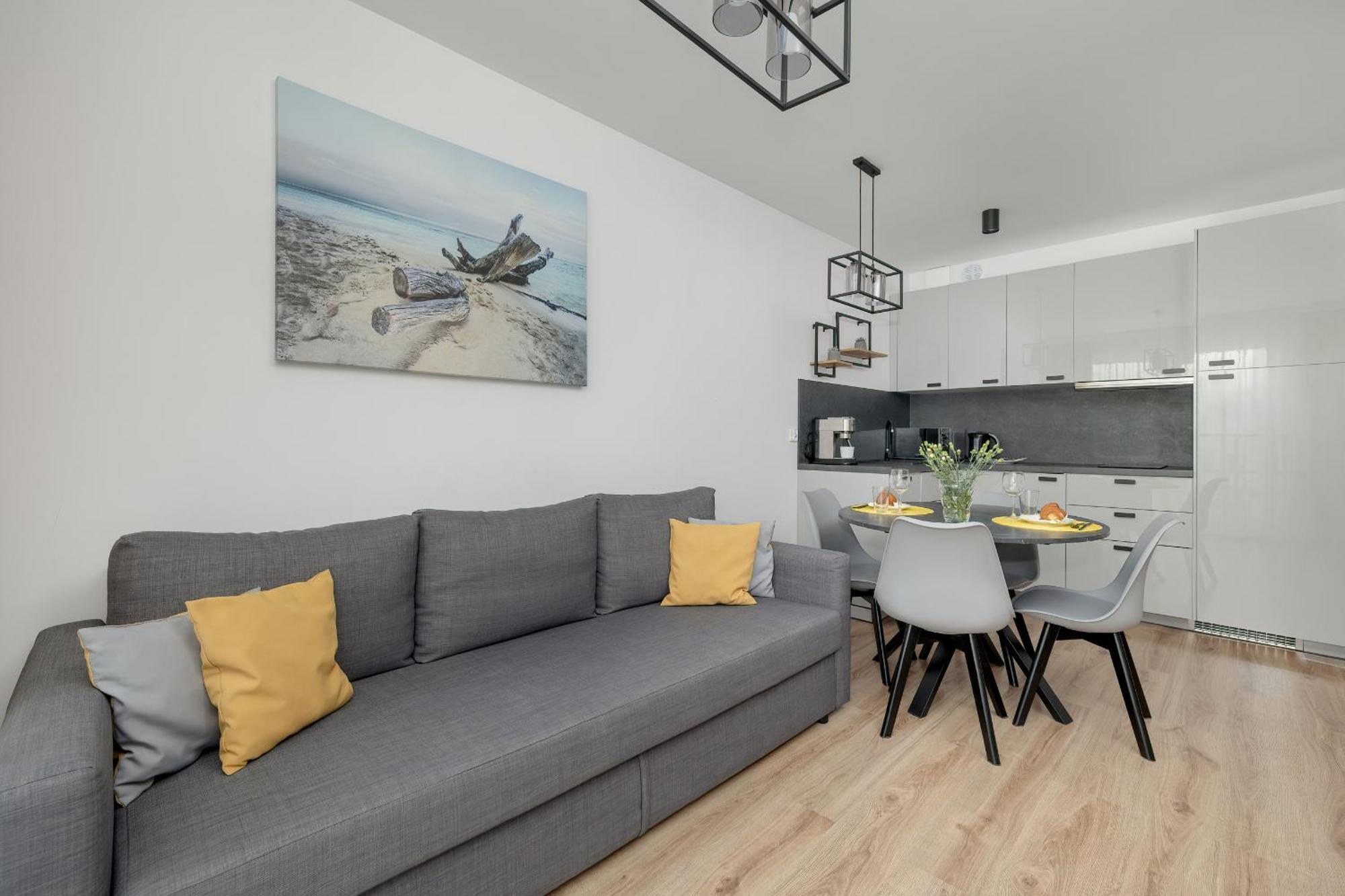 Apartment Exclusive And Modern Grey With Furnished Balcony In By Renters